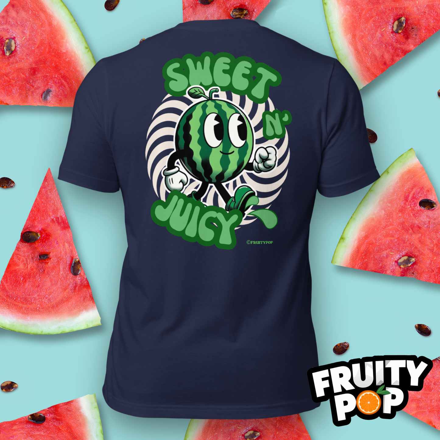Embroidered Melon Max- Sweet N' Juicy Circle Illusion