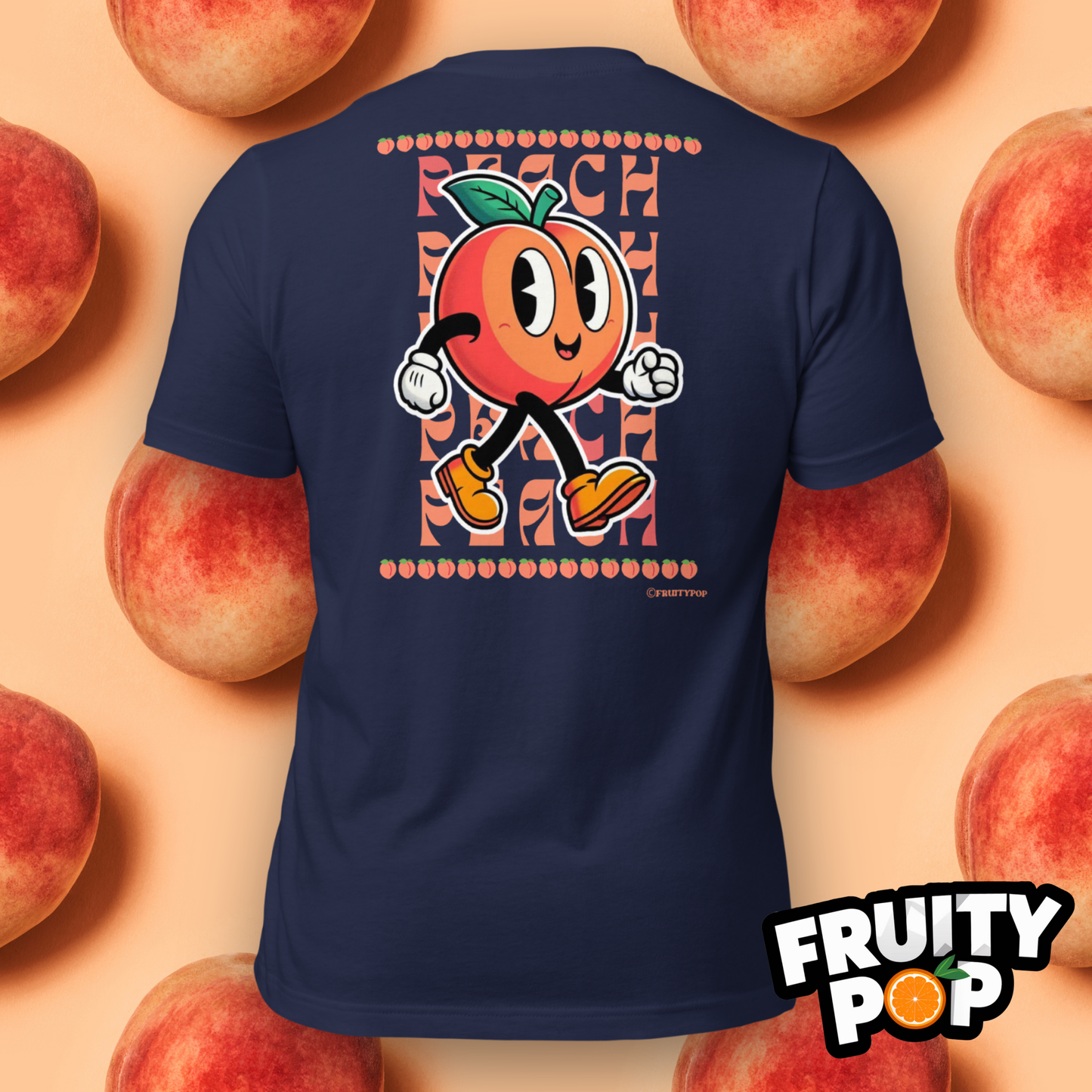 Embroidered Peach Pete- PEACH PEACH PEACH