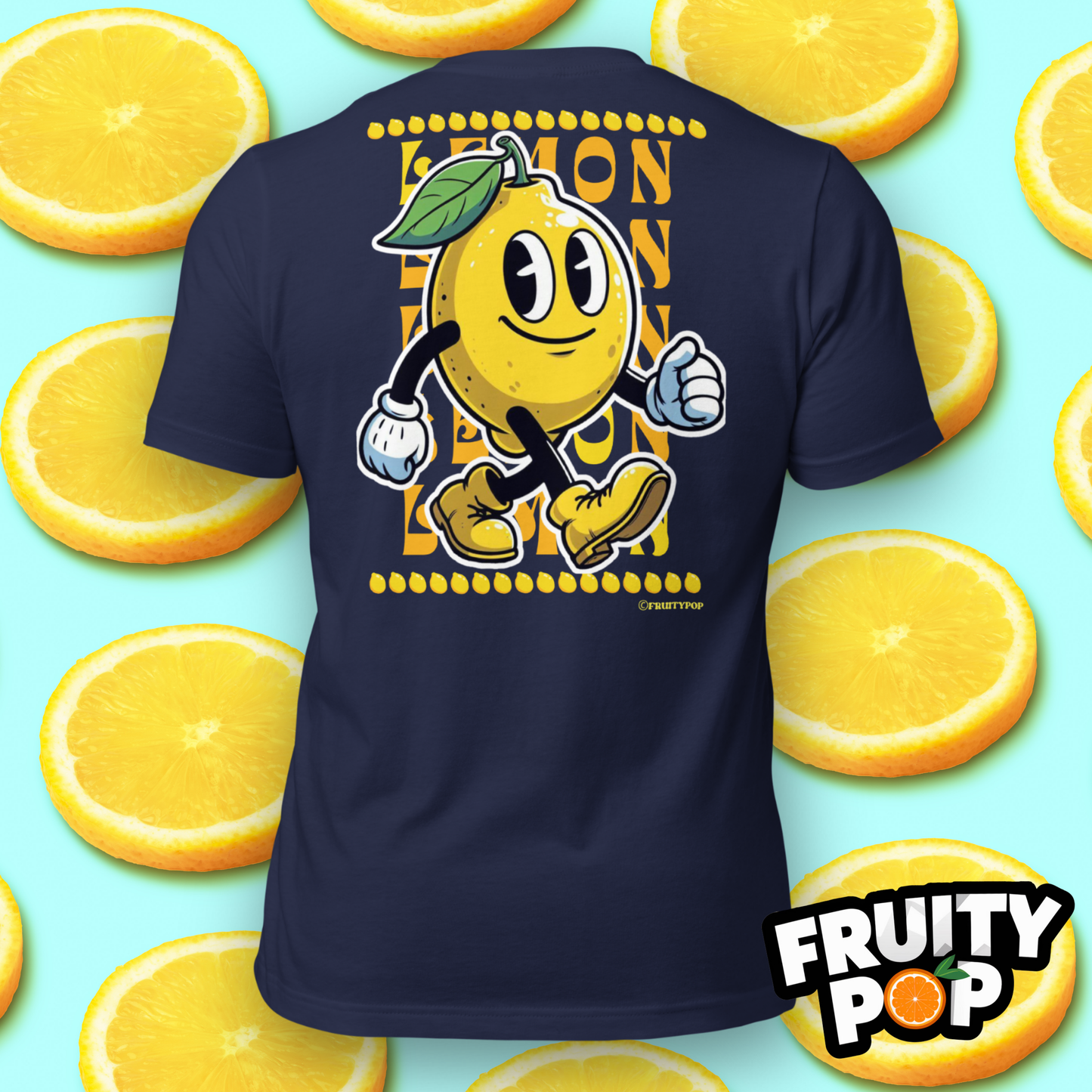 Embroidered Lemon Lenny- LEMON LEMON LEMON