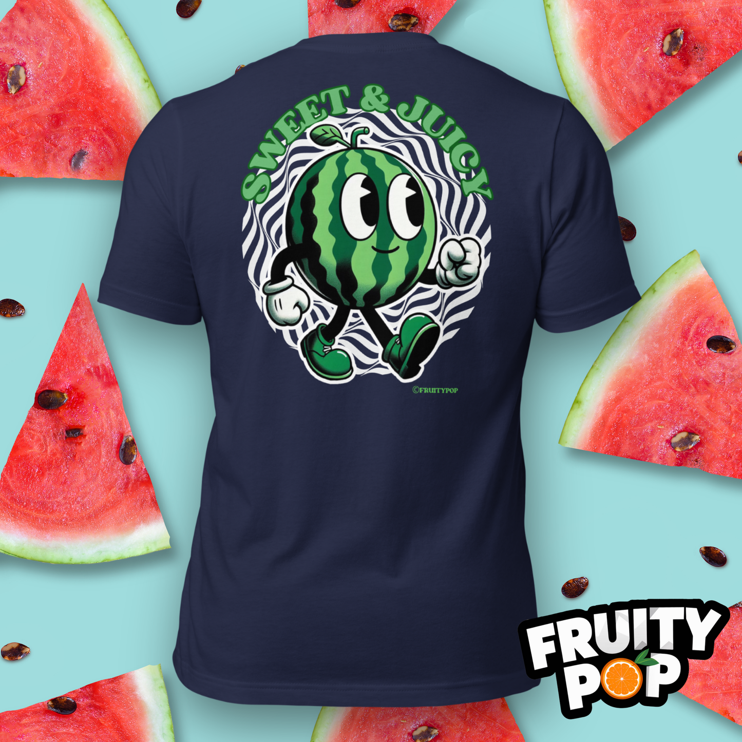 Embroidered Melon Max- Sweet & Juicy Wavy Illusion