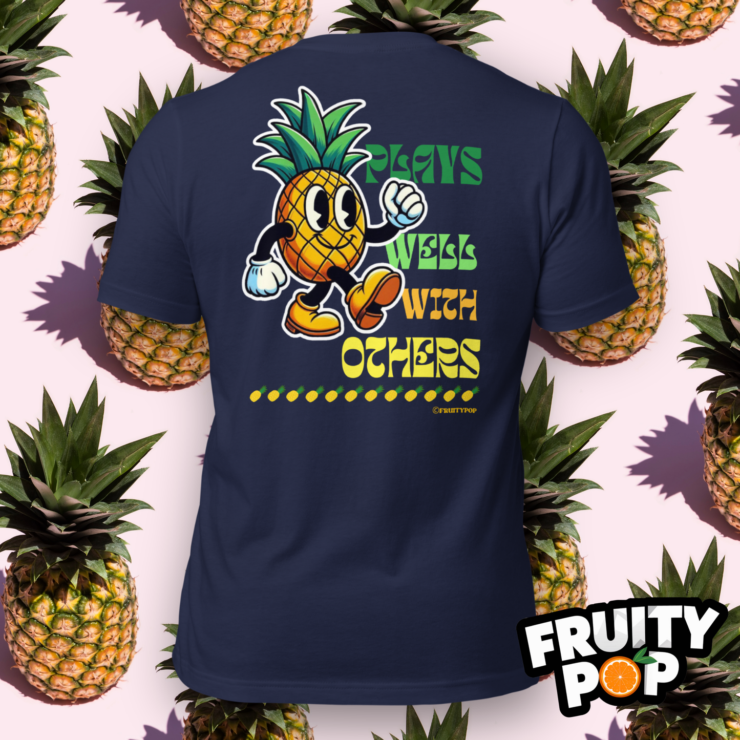 Embroidered Pineapple Perry- Plays Well With Others
