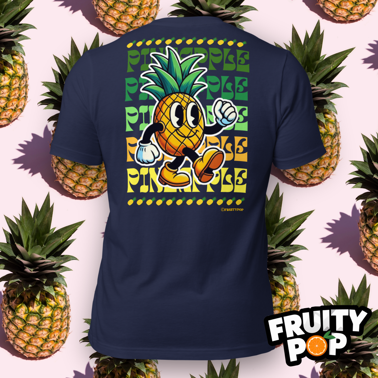 Embroidered Pineapple Perry- PINEAPPLE PINEAPPLE PINEAPPLE