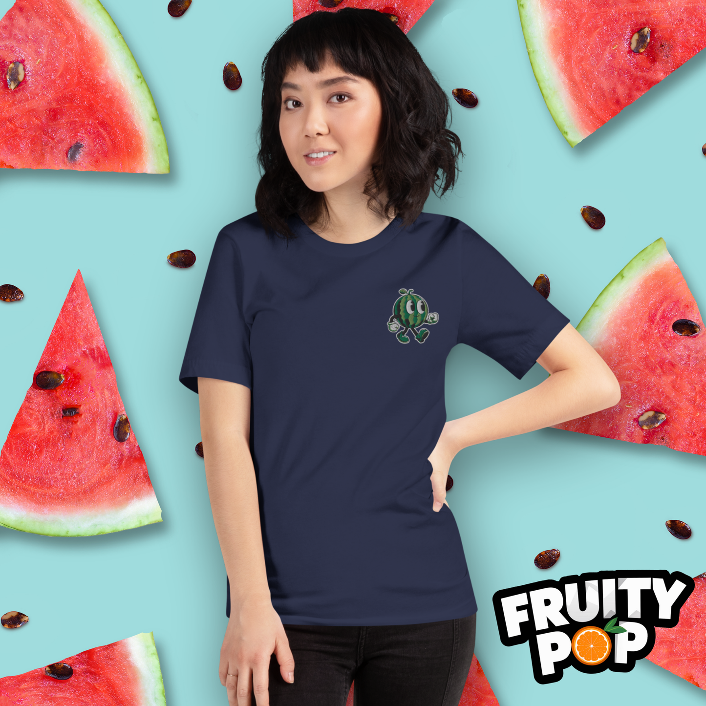 Embroidered Melon Max- Sweet N' Juicy