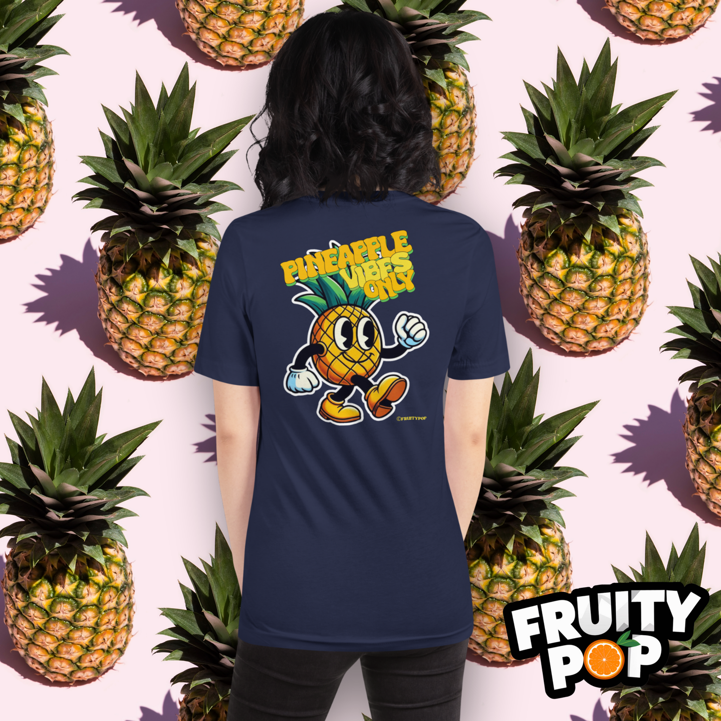 Embroidered Pineapple Perry- Pineapple Vibes Only