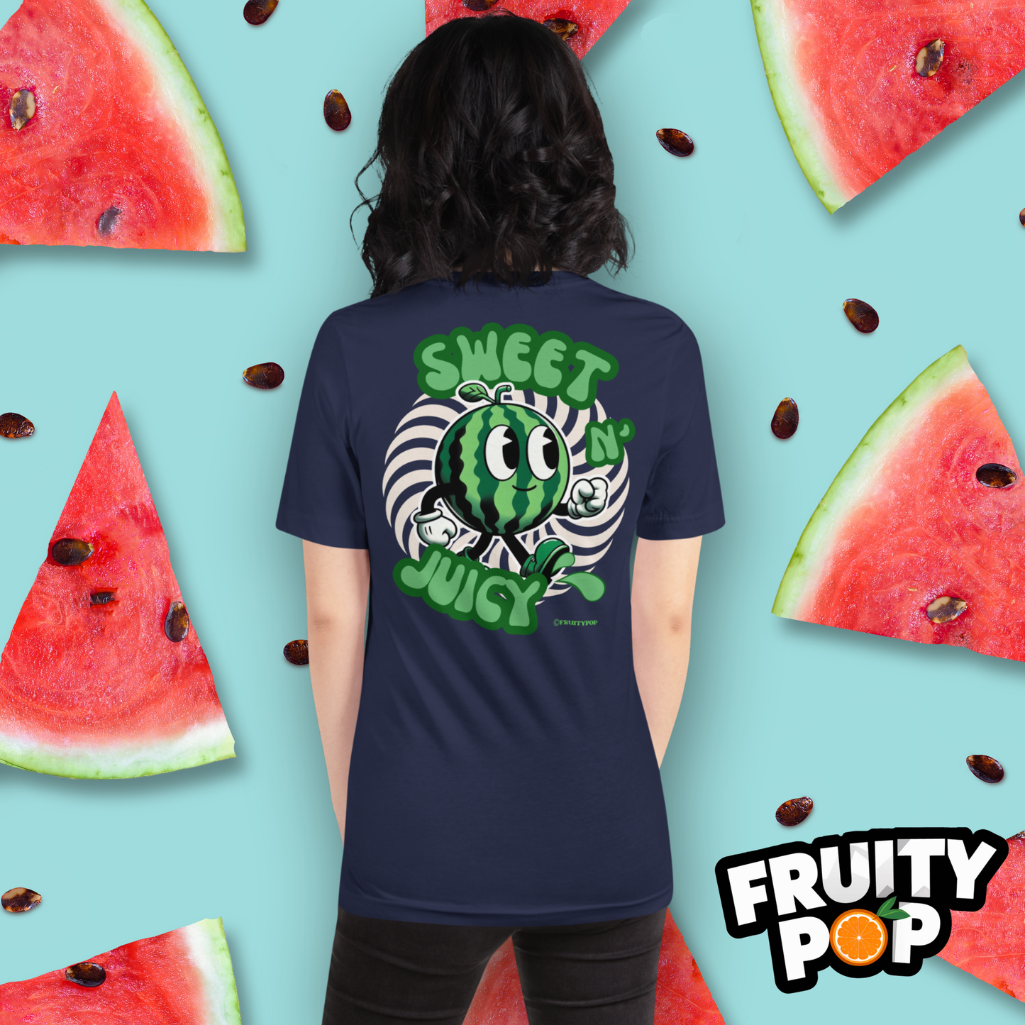 Embroidered Melon Max- Sweet N' Juicy Circle Illusion