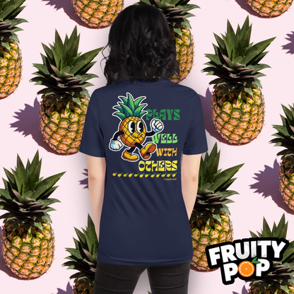 Embroidered Pineapple Perry- Plays Well With Others