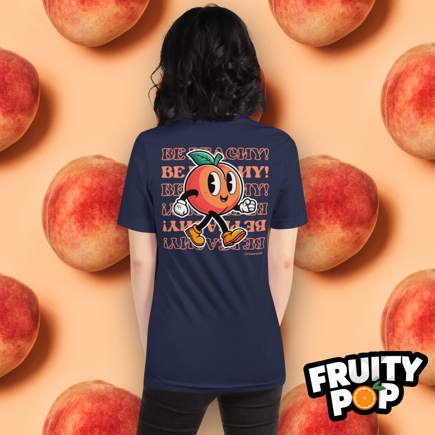 Embroidered Peach Pete- Hollow Be Peachy Be Peachy
