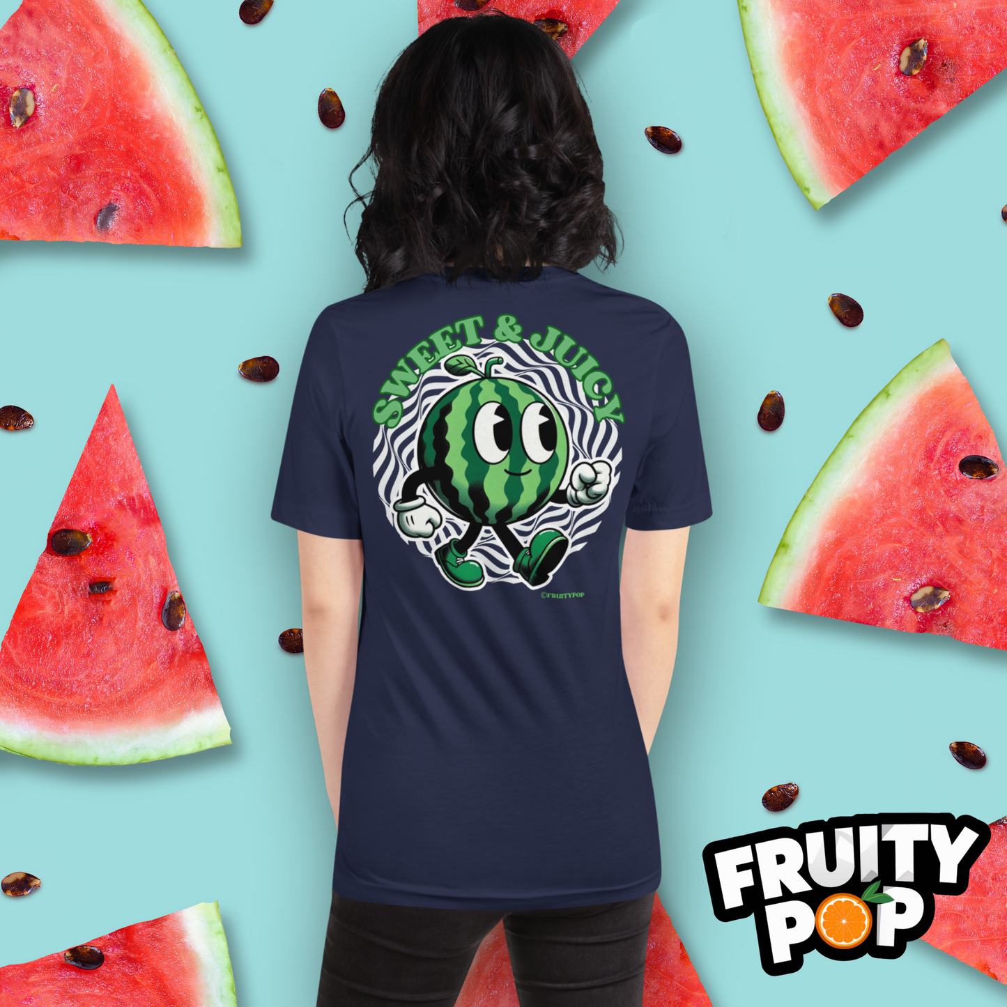 Embroidered Melon Max- Sweet & Juicy Wavy Illusion