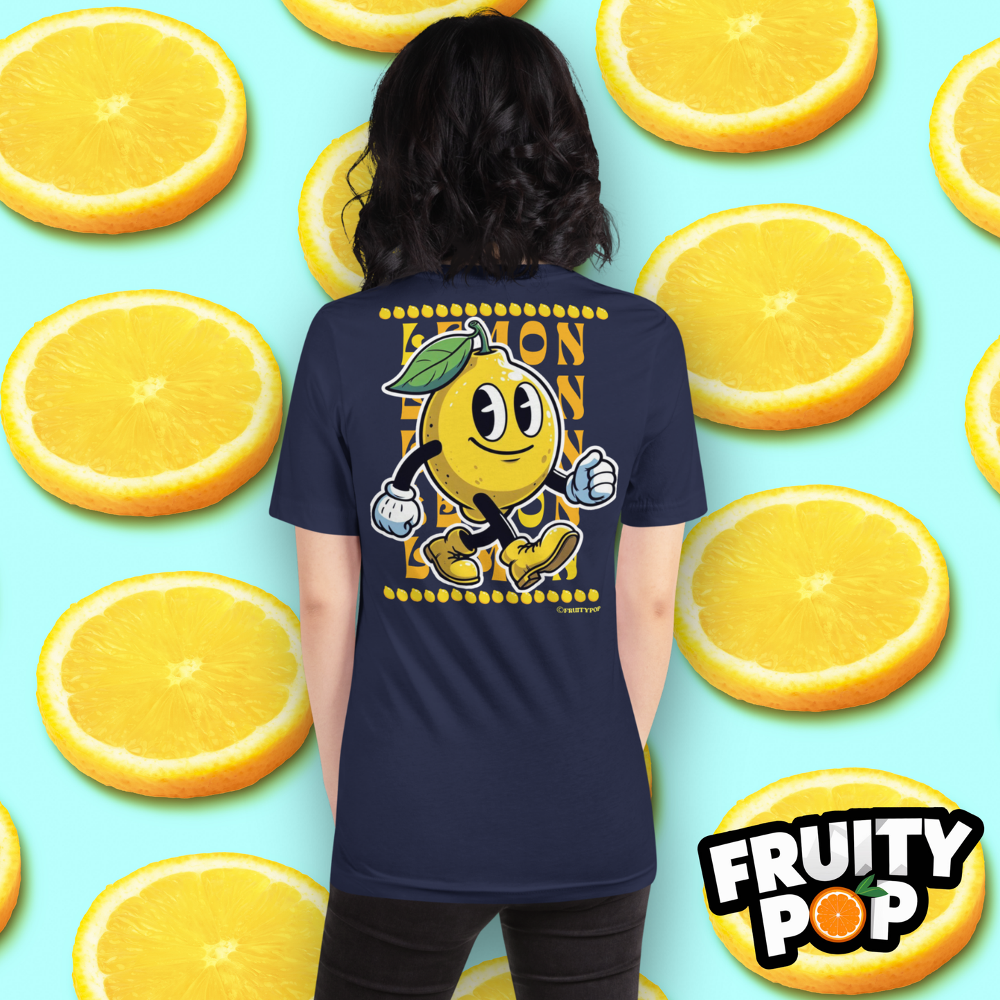 Embroidered Lemon Lenny- LEMON LEMON LEMON