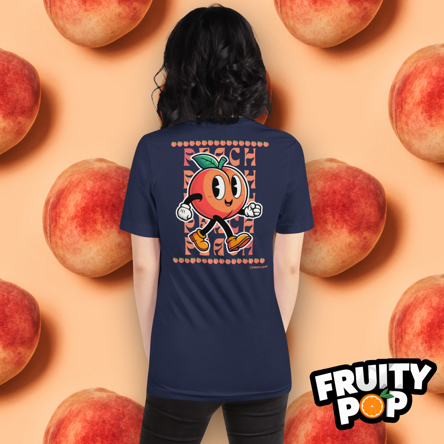 Embroidered Peach Pete- PEACH PEACH PEACH
