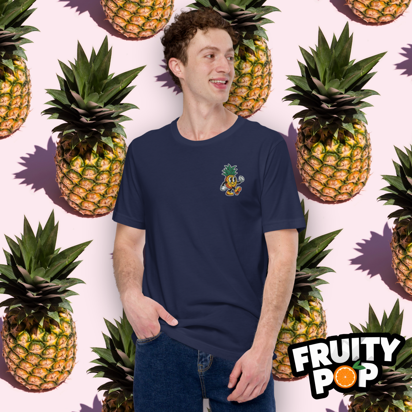 Embroidered Pineapple Perry- Pineapple Vibes Only