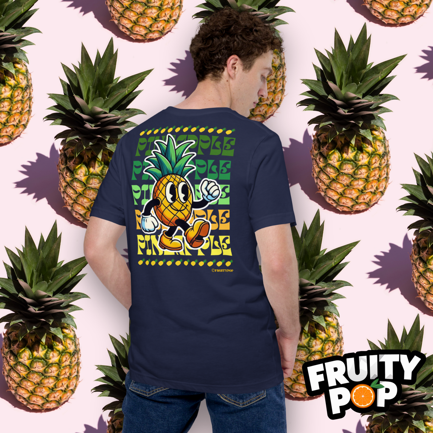Embroidered Pineapple Perry- PINEAPPLE PINEAPPLE PINEAPPLE