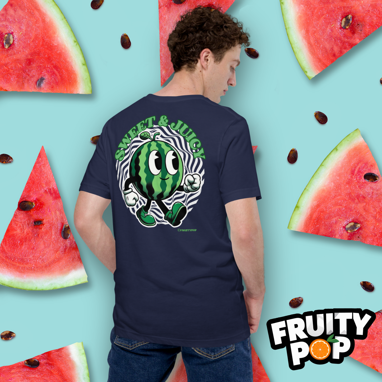 Embroidered Melon Max- Sweet & Juicy Wavy Illusion