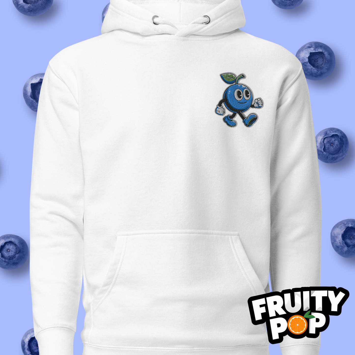 🍒💙 Blueberry Blake - Sweetest Berry In The Bush Wreath Unisex Pullover Hoodie 🍒💙