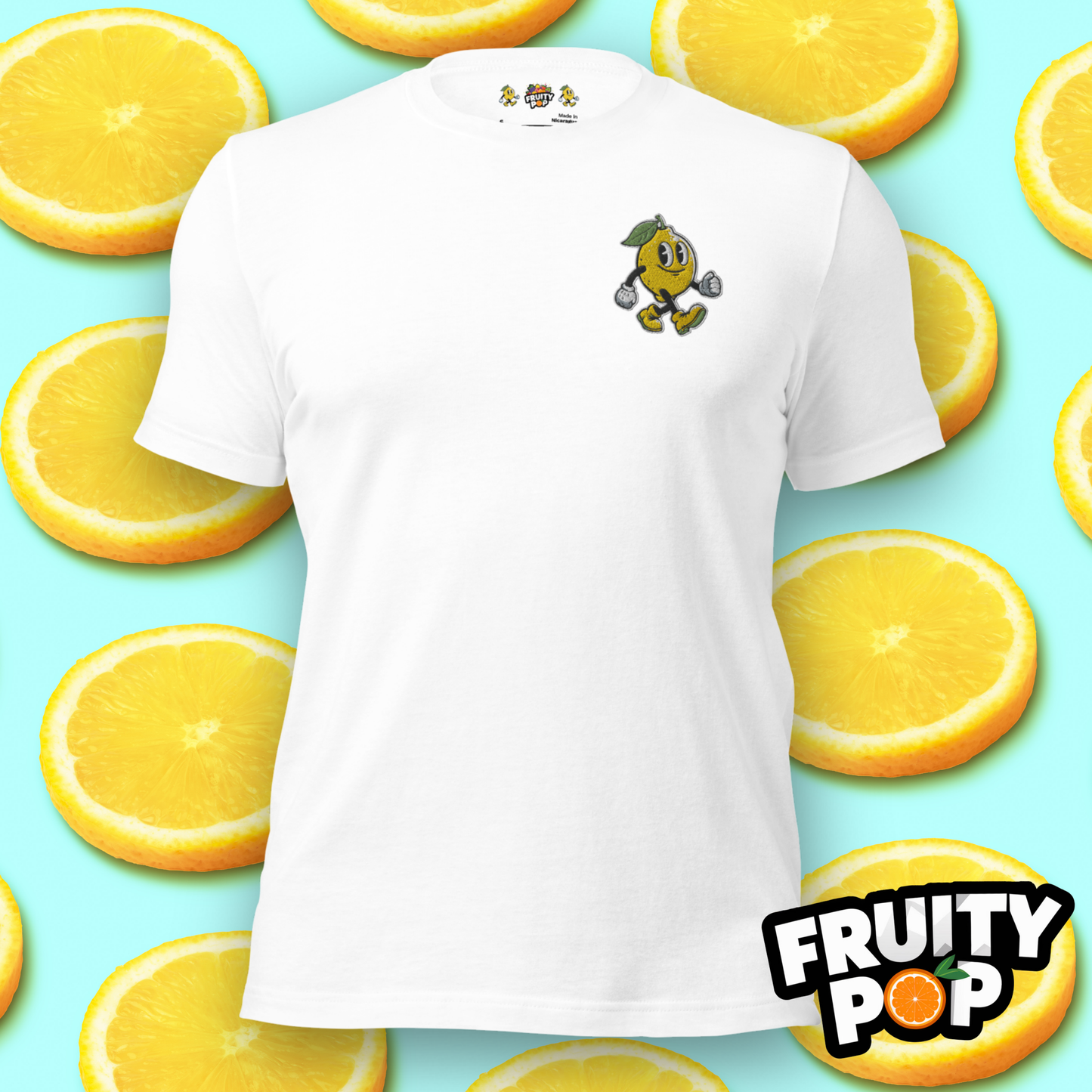 Embroidered Lemon Lenny- LEMON LEMON LEMON