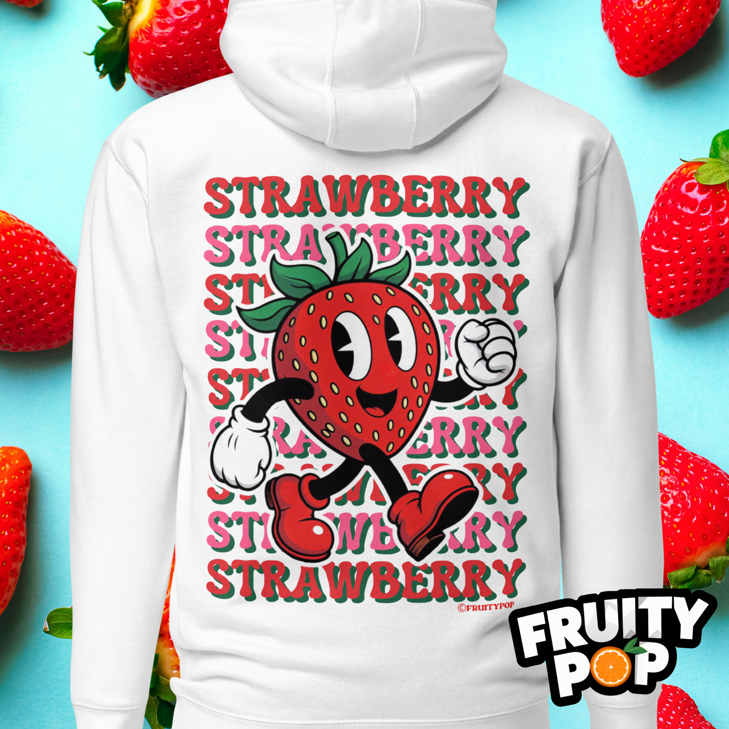 🍓 Strawberry Stan- STRAWBERRY STRAWBERRY STRAWBERRY Unisex Pullover Hoodie 🍓
