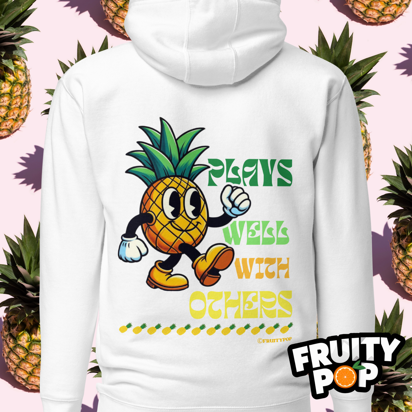 🍍 Pineapple Perry- Plays Well With Others Unisex Pullover Hoodie 🍍