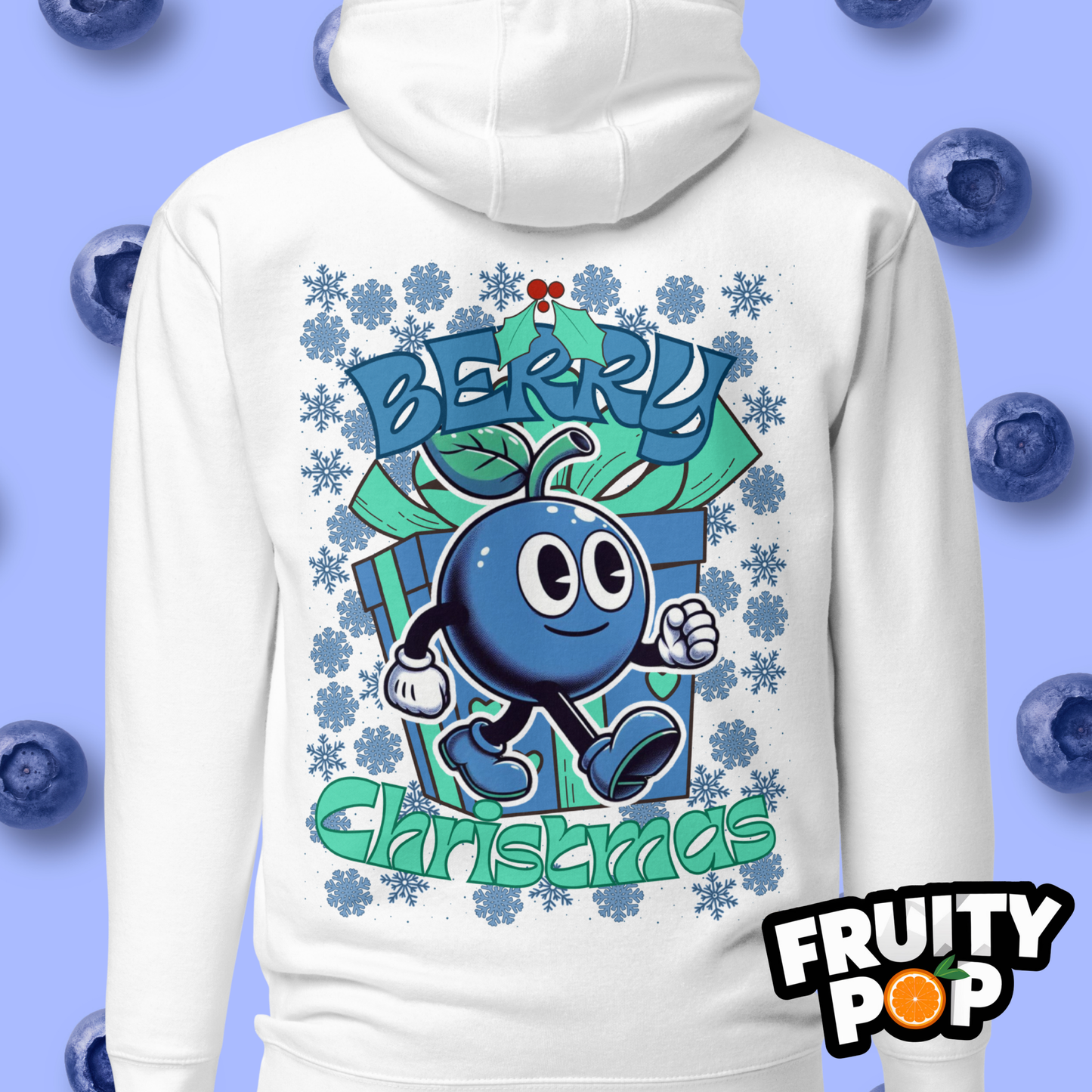 🍒💙 Blueberry Blake - Berry Christmas Unisex Pullover Hoodie 🍒💙