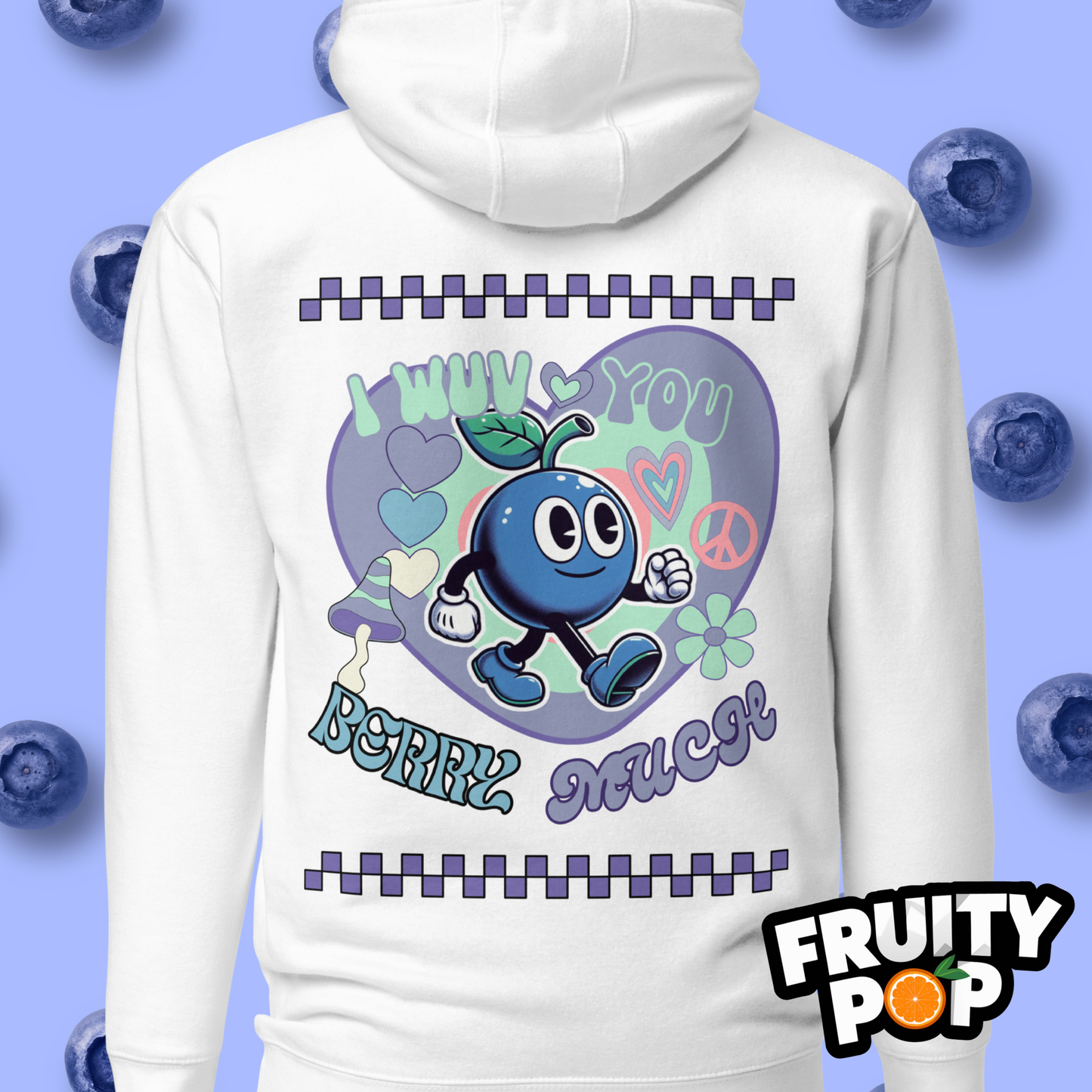 🍒💙 Blueberry Blake - I Wuv You Berry Much Kennedy Edition Unisex Pullover Hoodie 🍒💙