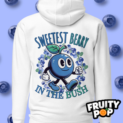 🍒💙 Blueberry Blake - Sweetest Berry In The Bush Wreath Unisex Pullover Hoodie 🍒💙