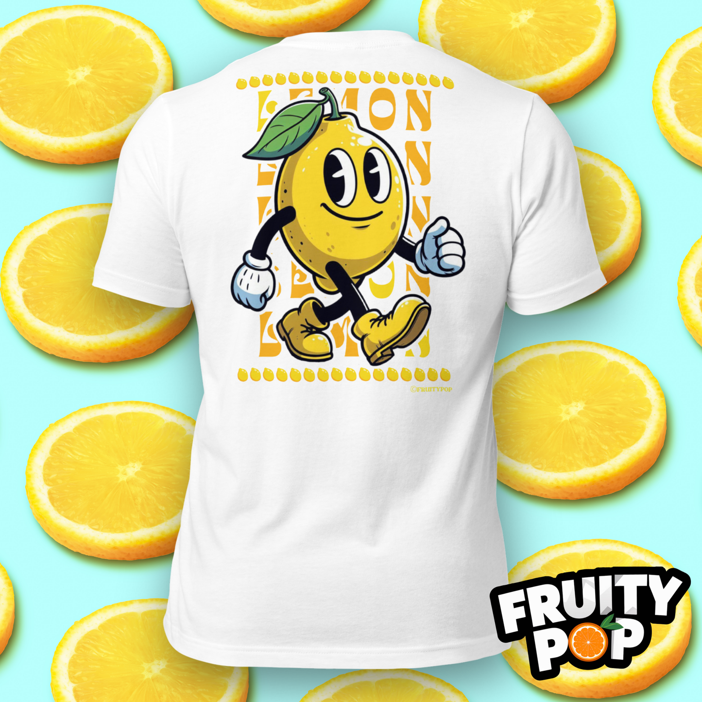 Embroidered Lemon Lenny- LEMON LEMON LEMON