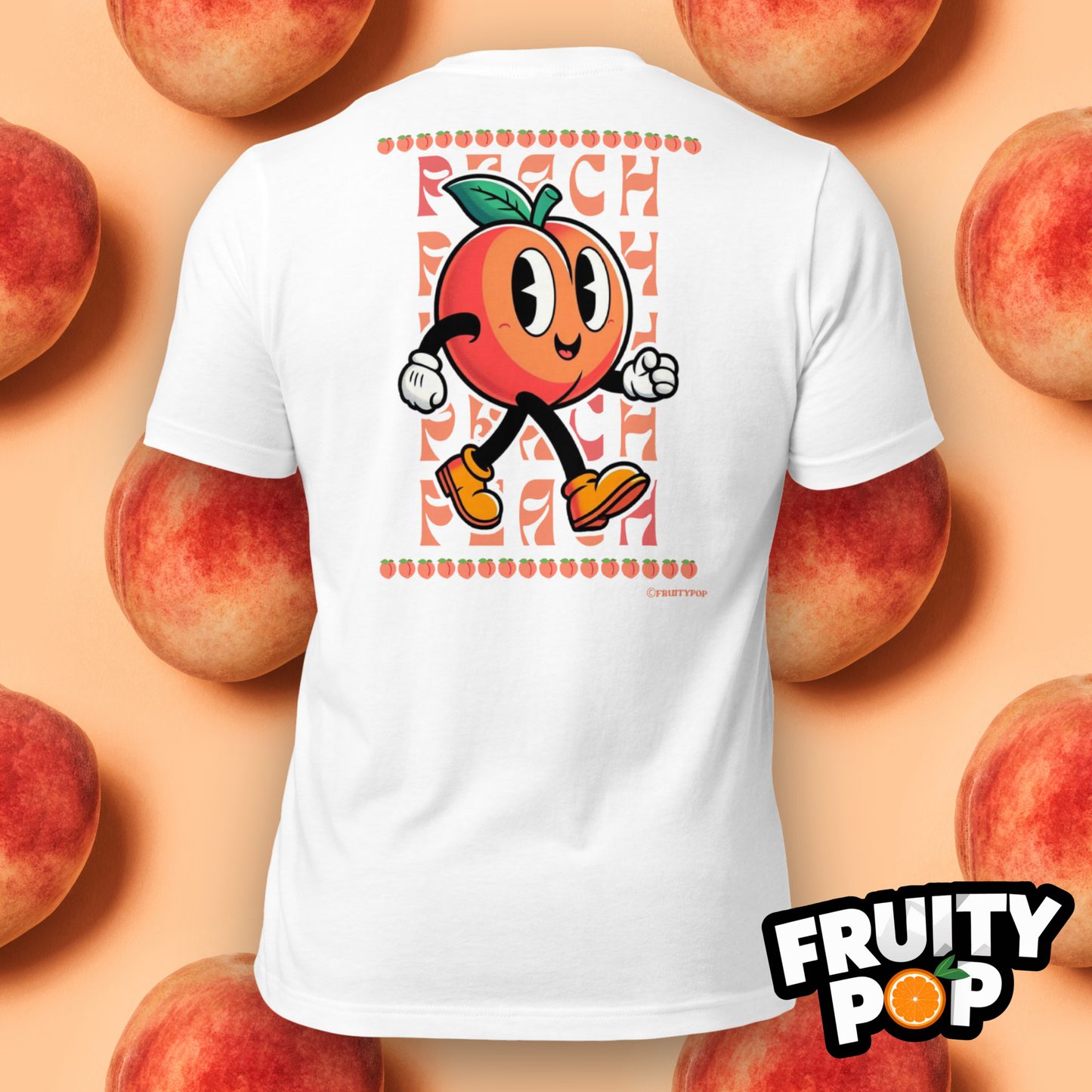 Embroidered Peach Pete- PEACH PEACH PEACH