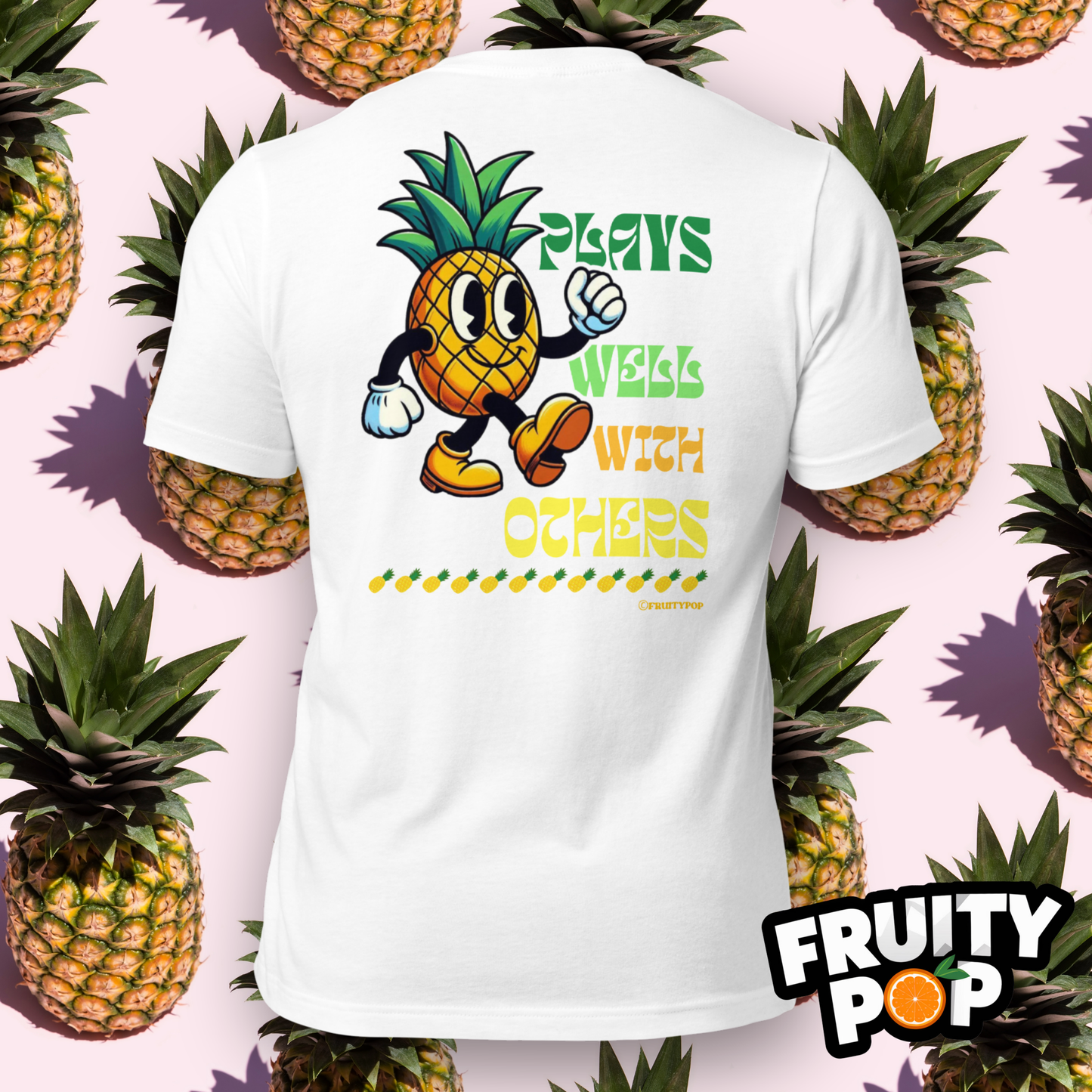 Embroidered Pineapple Perry- Plays Well With Others