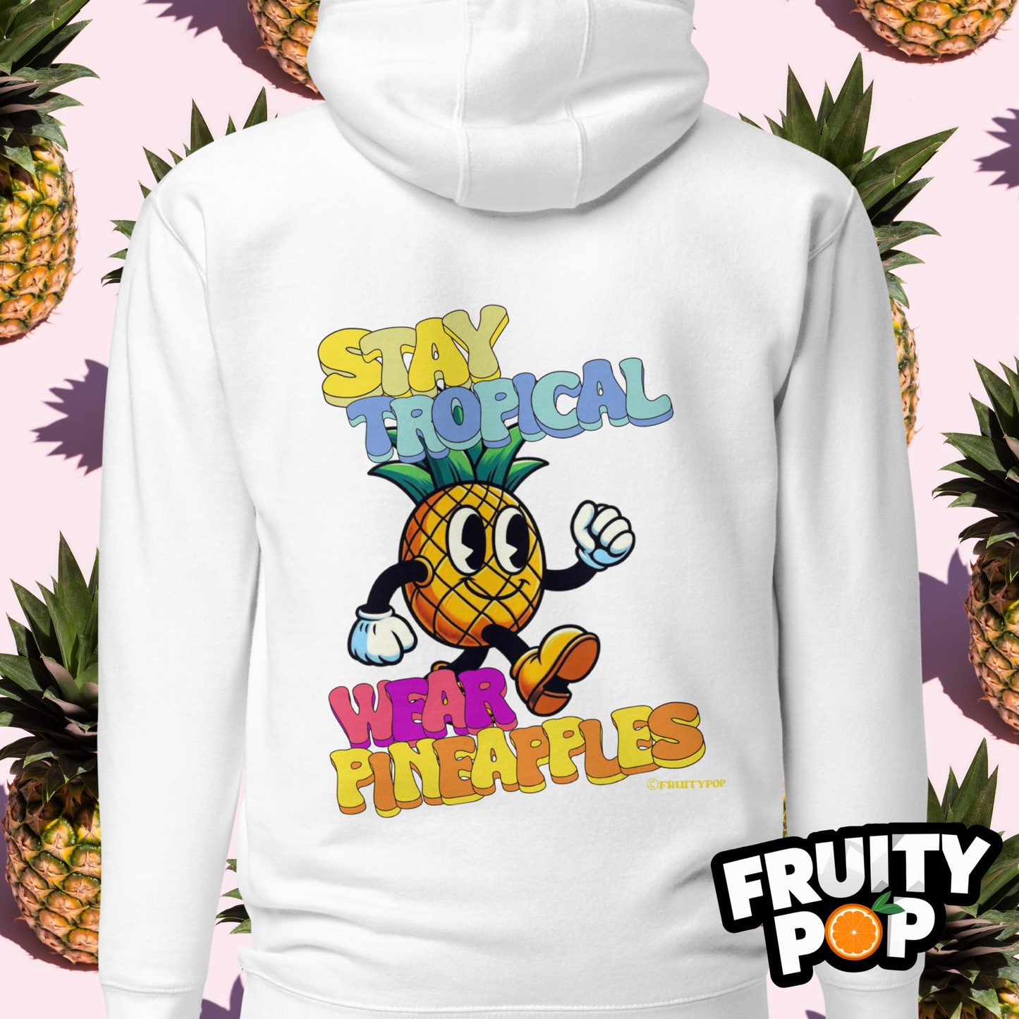 🍍 Pineapple Perry- Stay Tropical Wear Pineapples Unisex Pullover Hoodie 🍍