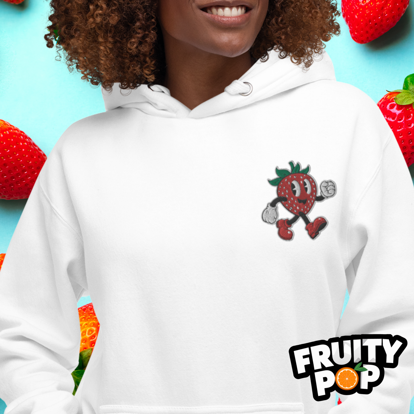 🍓 Strawberry Stan- STRAWBERRY STRAWBERRY STRAWBERRY Unisex Pullover Hoodie 🍓