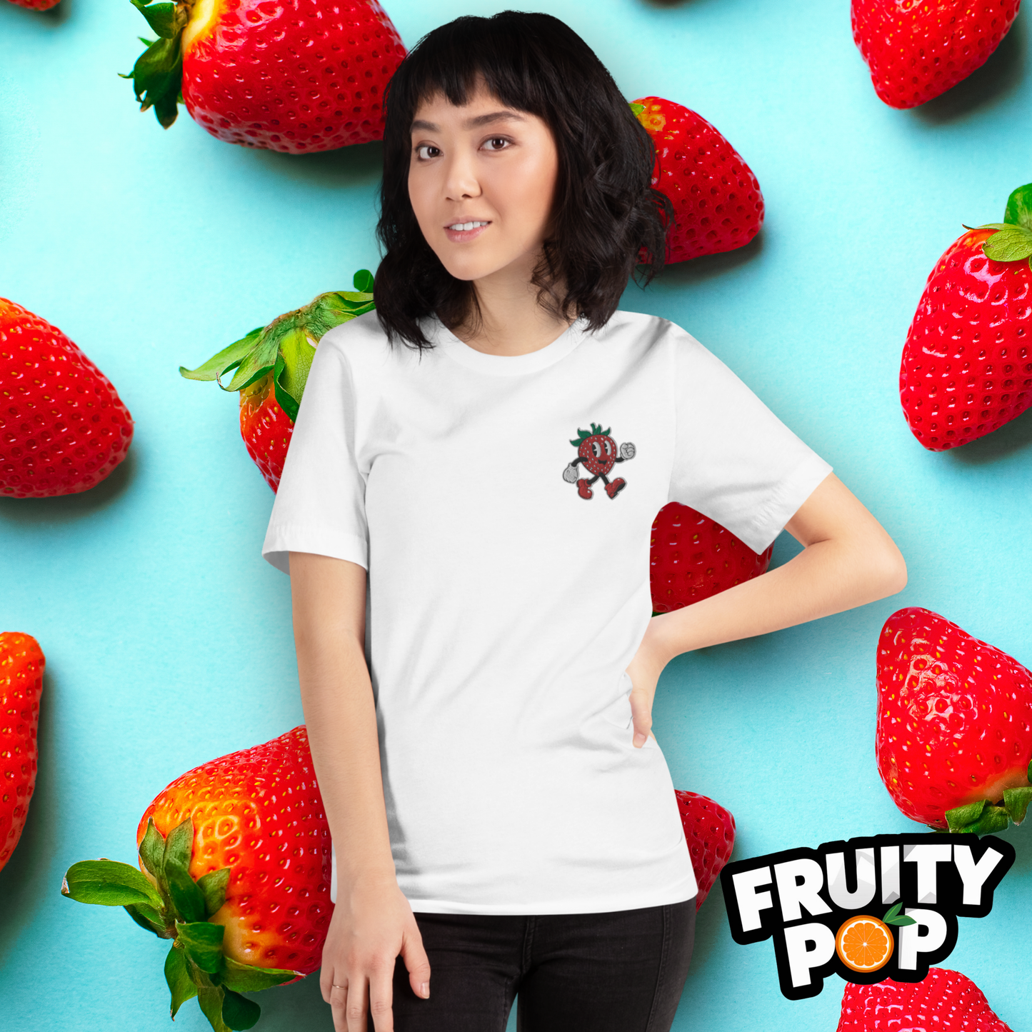 Embroidered Strawberry Stan- STRAWBERRY STRAWBERRY STRAWBERRY