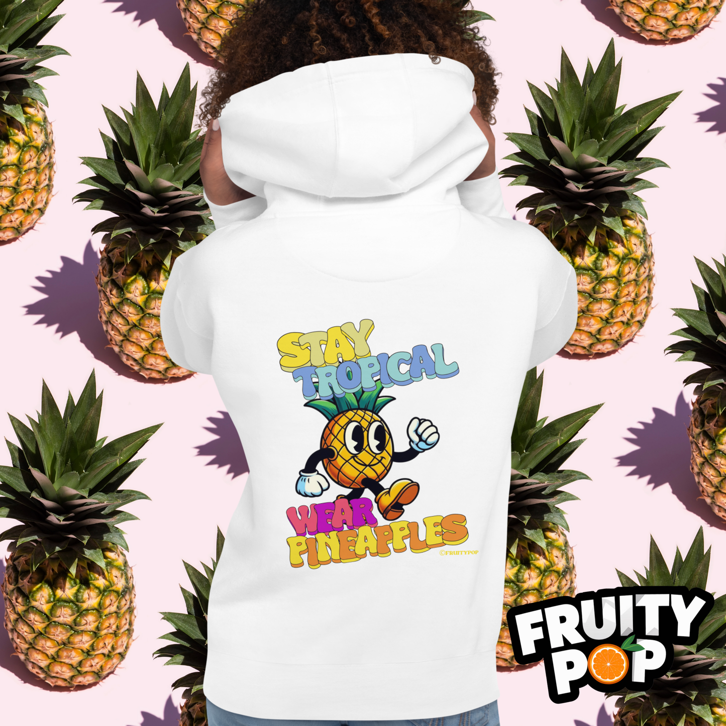 🍍 Pineapple Perry- Stay Tropical Wear Pineapples Unisex Pullover Hoodie 🍍