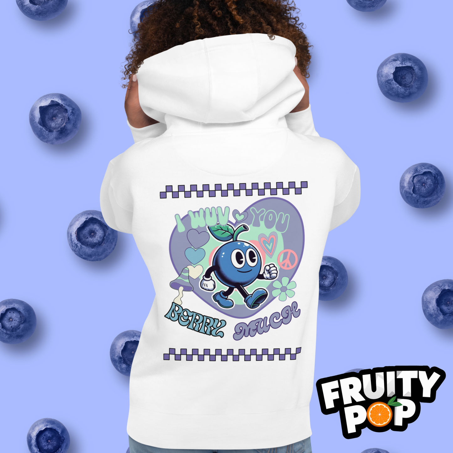 🍒💙 Blueberry Blake - I Wuv You Berry Much Kennedy Edition Unisex Pullover Hoodie 🍒💙