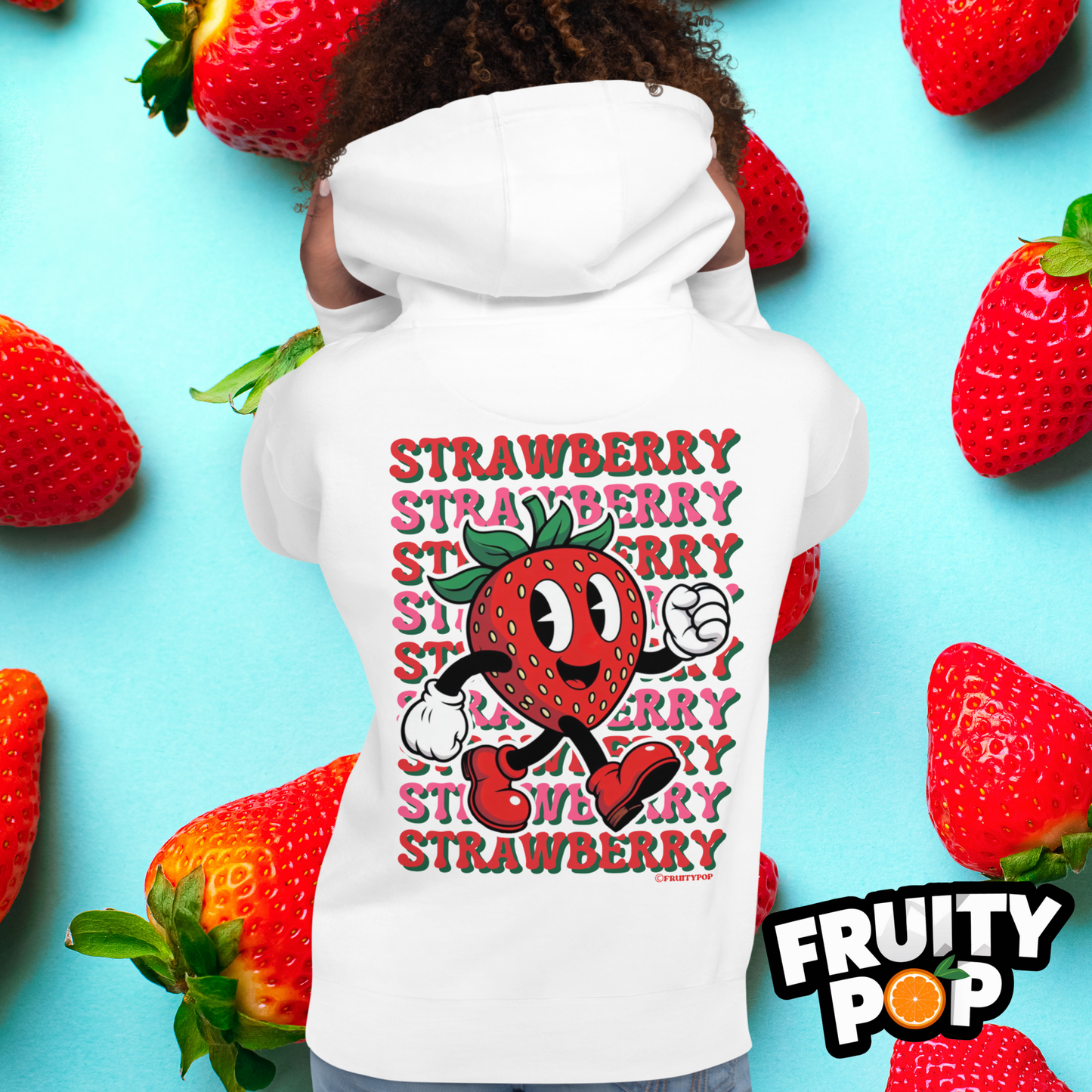 🍓 Strawberry Stan- STRAWBERRY STRAWBERRY STRAWBERRY Unisex Pullover Hoodie 🍓