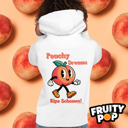 🍑 Peach Pete- Peachy Dreams Ripe Schemes! Unisex Pullover Hoodie 🍑