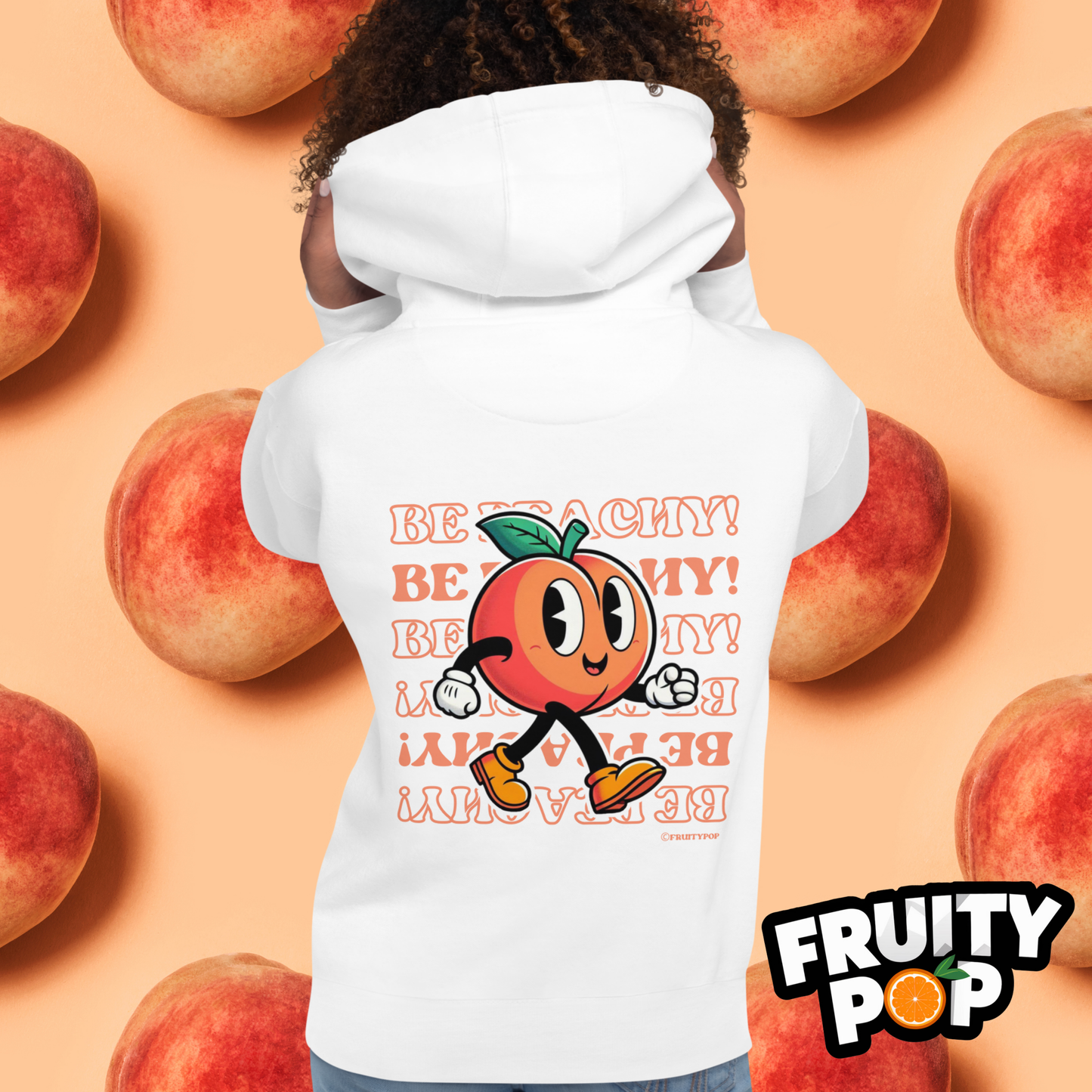🍑 Peach Pete- Hollow Be Peachy Be Peachy Unisex Pullover Hoodie 🍑