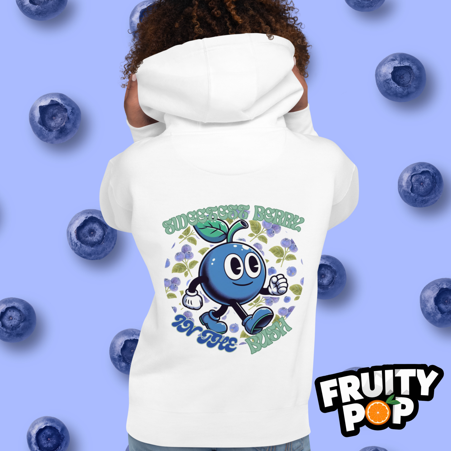 🍒💙 Blueberry Blake - Sweetest Berry In The Bush Unisex Pullover Hoodie 🍒💙