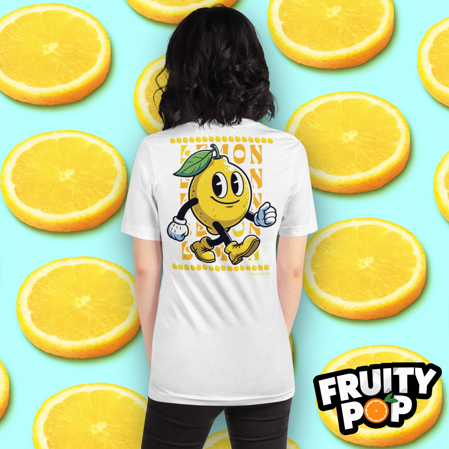 Embroidered Lemon Lenny- LEMON LEMON LEMON
