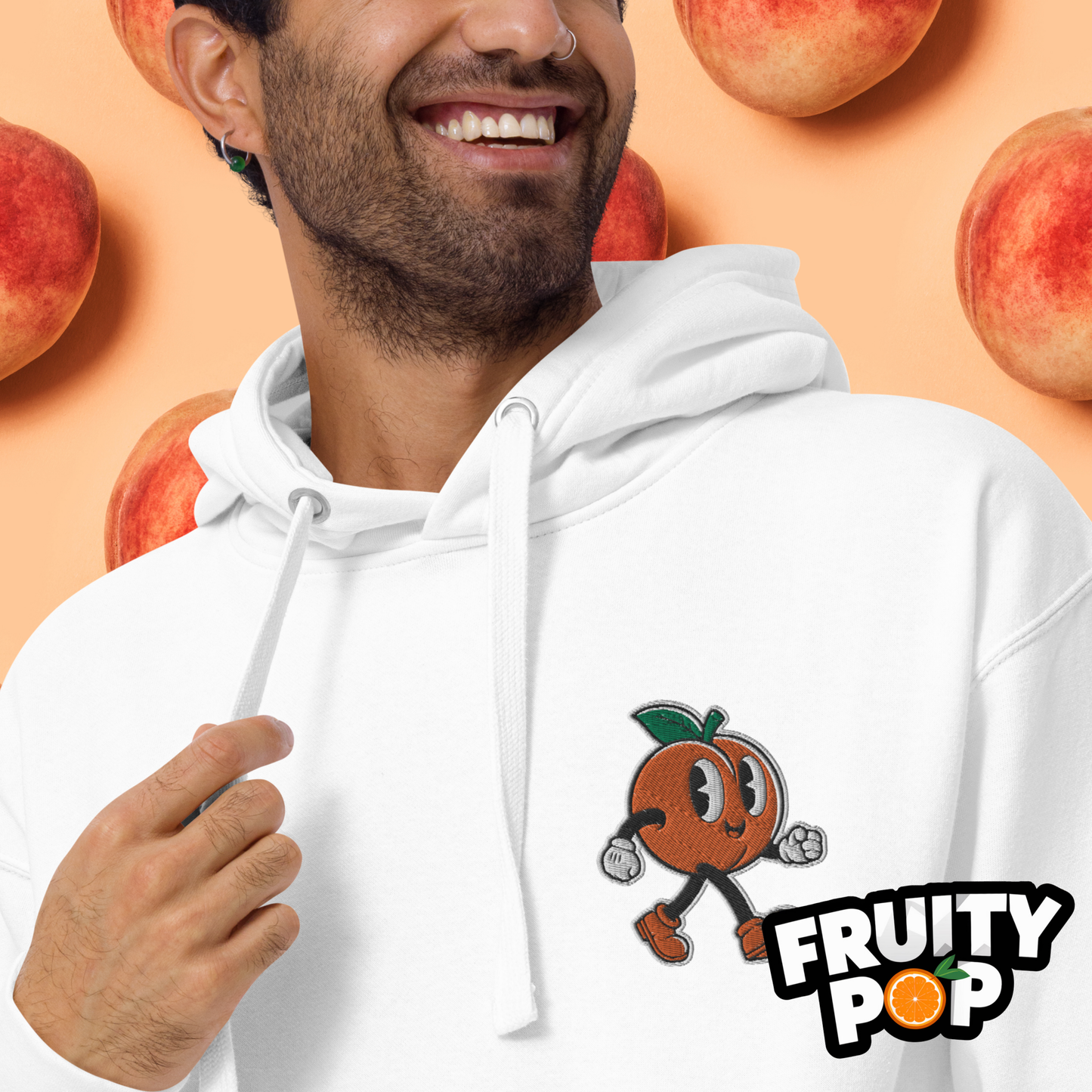 🍑 Peach Pete- PEACH PEACH PEACH Unisex Pullover Hoodie 🍑