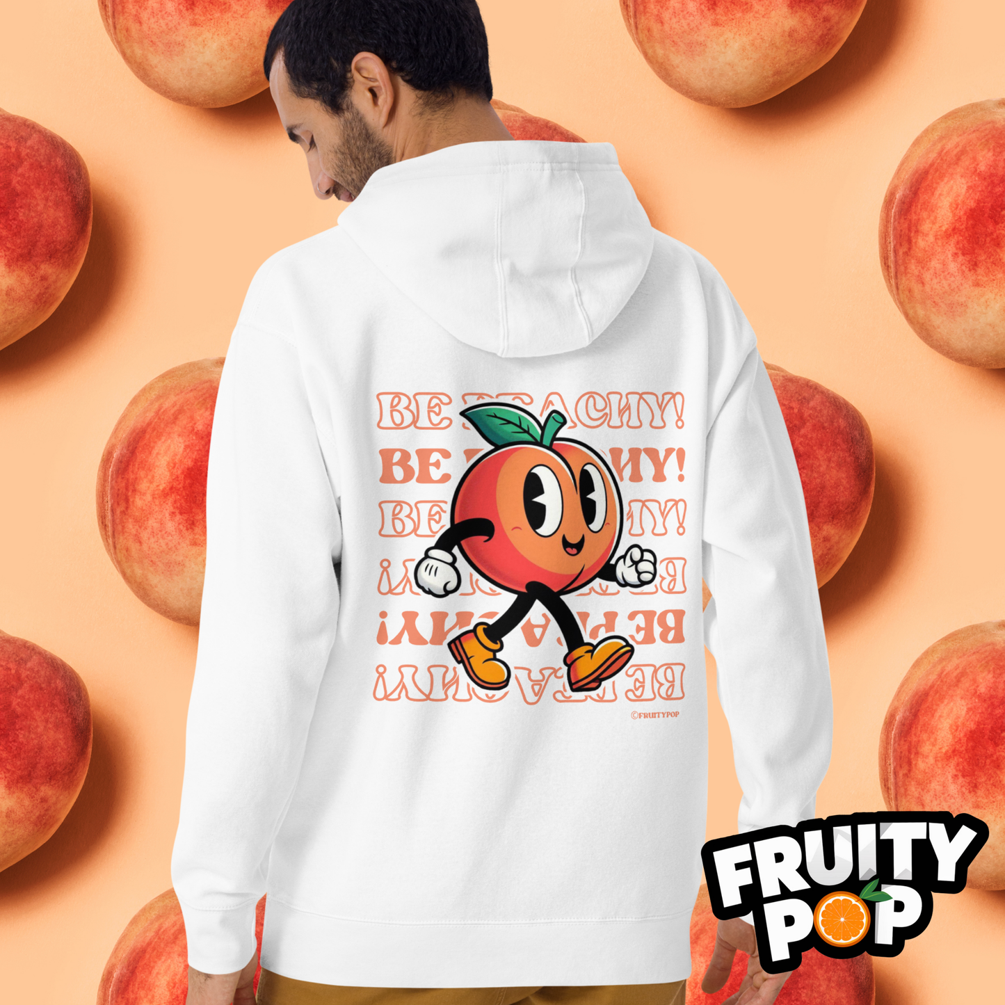🍑 Peach Pete- Hollow Be Peachy Be Peachy Unisex Pullover Hoodie 🍑