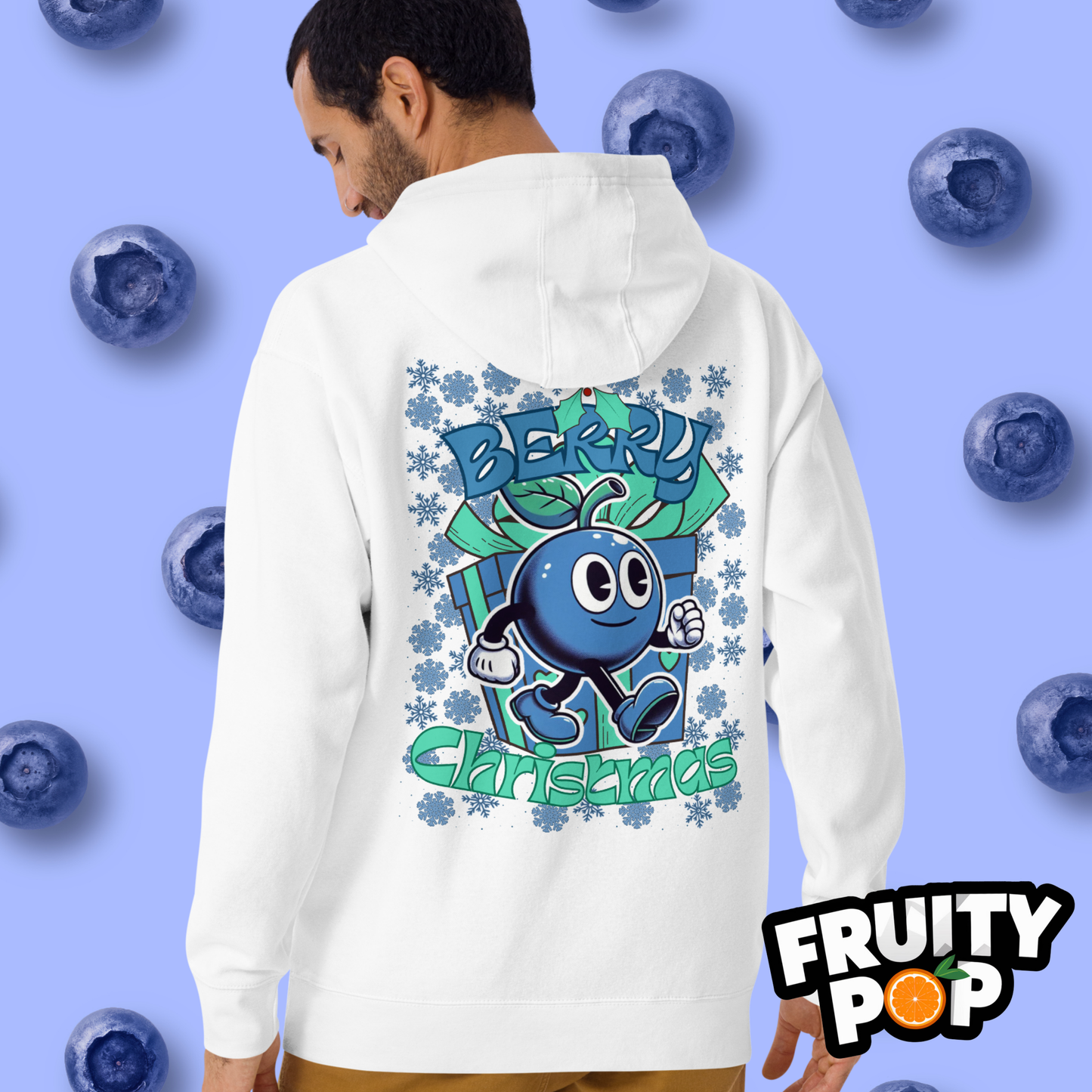 🍒💙 Blueberry Blake - Berry Christmas Unisex Pullover Hoodie 🍒💙