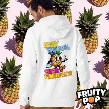 🍍 Pineapple Perry- Stay Tropical Wear Pineapples Unisex Pullover Hoodie 🍍