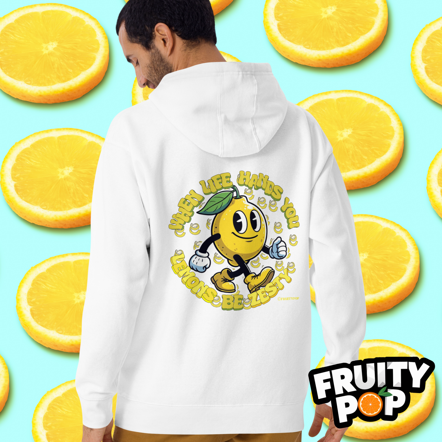 🍋 Lemon Lenny- When Life Hands You Lemons Be Zesty Unisex Pullover Hoodie 🍋