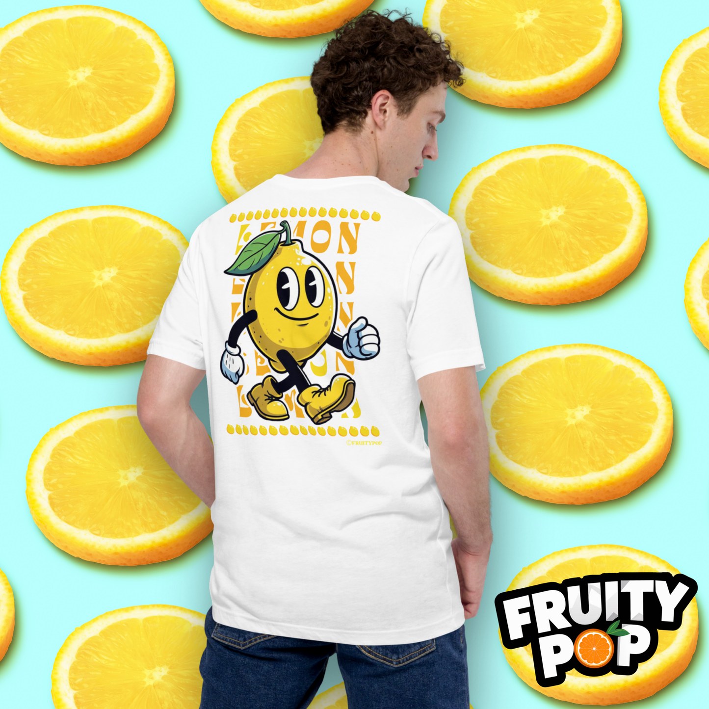 Embroidered Lemon Lenny- LEMON LEMON LEMON