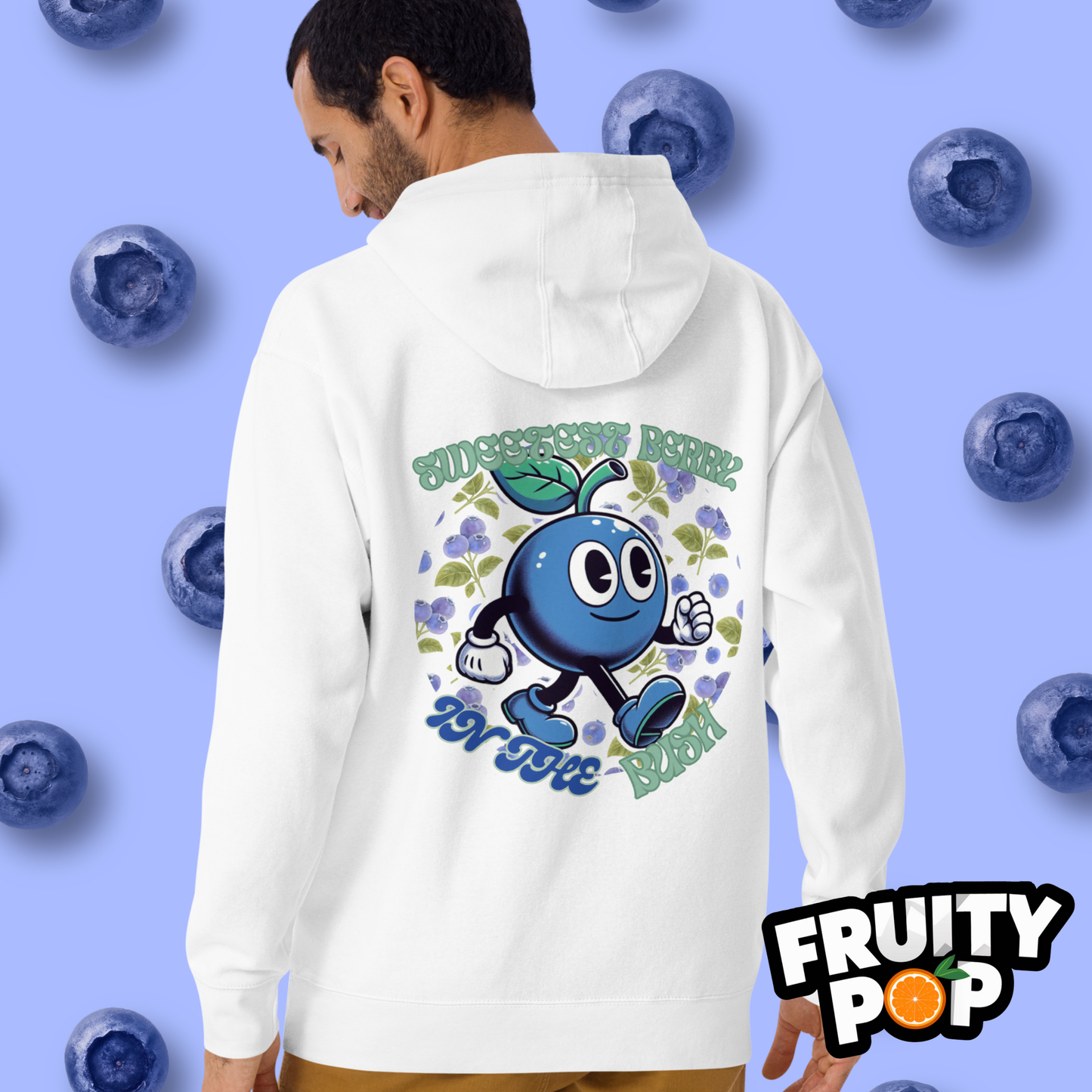 🍒💙 Blueberry Blake - Sweetest Berry In The Bush Unisex Pullover Hoodie 🍒💙